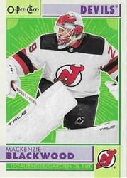 2022-23 O-Pee-Chee Retro Mackenzie Blackwood #420 card