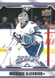 2024-25 Upper Deck MVP Base Set Mackenzie Blackwood #168 card