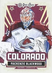 2025-26 O-Pee-Chee Base Retro Mackenzie Blackwood #7 card