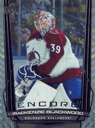2025-26 Upper Deck Encore Mackenzie Blackwood #E-17 card