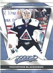 2025-26 Upper Deck MVP Base Set Mackenzie Blackwood #154 card