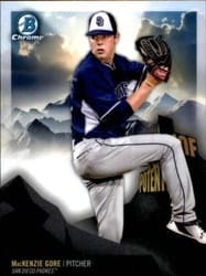 2018 Bowman Chrome Peaks of Potential MacKenzie Gore #PP-MG card