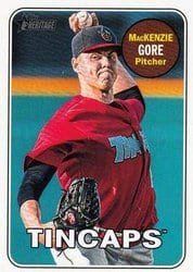 2018 Topps Heritage Minor League Base Set MacKenzie Gore #103 card