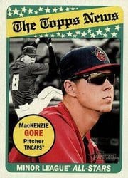 2018 Topps Heritage Minor League Base Set MacKenzie Gore #182 card