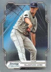 2019 Bowman Sterling Base Set MacKenzie Gore #BPR-7 card