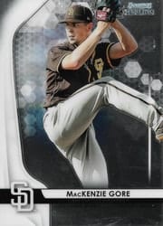 2020 Bowman Sterling Base Set MacKenzie Gore #BPR-21 card