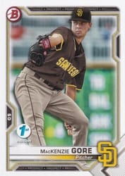 2021 Bowman 1st Edition Base Set MacKenzie Gore #BP-105 card