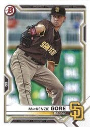 2021 Bowman Prospects MacKenzie Gore #BP-105 card