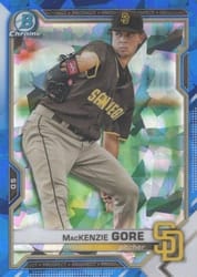 2021 Bowman Sapphire Edition Base Set MacKenzie Gore #BCP-105 card