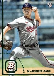 2022 Bowman Heritage Base Set MacKenzie Gore #9 card