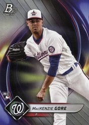 2022 Bowman Platinum Base Set MacKenzie Gore #59 card