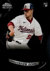 2022 Topps Chrome Black Base Set MacKenzie Gore #90 card