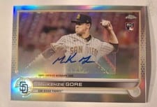 2022 Topps Chrome Update Autograph MacKenzie Gore #AC-MG card