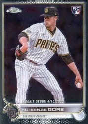 2022 Topps Chrome Update Base Set MacKenzie Gore #USC19 card