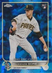 2022 Topps Chrome Update Sapphire Edition Base Set MacKenzie Gore #US294 card