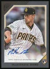 2022 Topps Gallery Rookie Autographs MacKenzie Gore #RA-MAC card