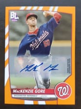 2023 Topps Big League Electric Orange Autographs MacKenzie Gore #30 card