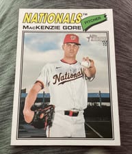 2026 Topps Heritage MacKenzie Gore Dark Yellow Bordered #294 card