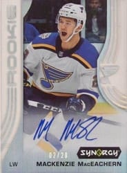 2019-20 Upper Deck Synergy Base Set Mackenzie MacEachern #74 card