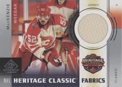 2024-25 SP Game Used 2023 Heritage Classic Fabrics MacKenzie Weegar #HCF-7 card