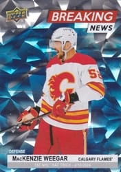 2024-25 Upper Deck Breaking News MacKenzie Weegar #BN-14 card