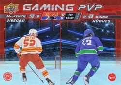 2024-25 Upper Deck Gaming PVP MacKenzie Weegar / Quinn Hughes #GPVP-18 card
