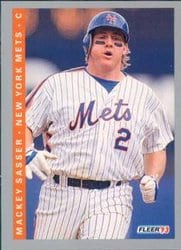 1993 Fleer Base Set Mackey Sasser #480 card