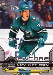2024-25 Upper Deck Encore Macklin Celebrini #E-8 card