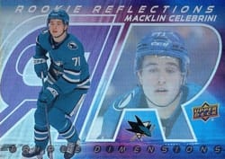2024-25 Upper Deck Rookie Reflections Macklin Celebrini #RR-24 card