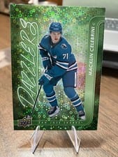 2024 Upper Deck Dazzlers Macklin Celebrini Green #DZ-128 card
