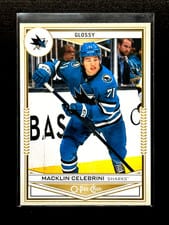 2024 Upper Deck O-Pee-Chee Glossy Macklin Celebrini Gold #OPC-34 card
