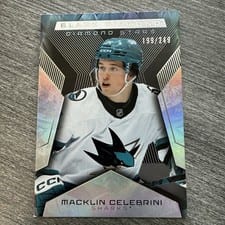 2025-26 Upper Deck Black Diamond Diamond Stars Macklin Celebrini #BDS-CE card