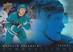 2025-26 Upper Deck Compositions Macklin Celebrini #CMP-7 card
