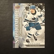 2025-26 Upper Deck Sophomore Sensations Macklin Celebrini #SO-1 card