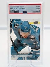 2025 Upper Deck Macklin Celebrini Clear Cut #136 card