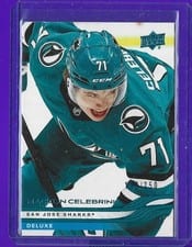 2025 Upper Deck Macklin Celebrini Deluxe #136 card