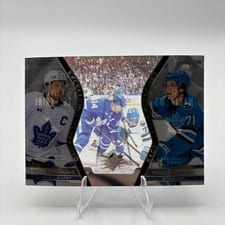 2025-26 SPx Excellence Redefined Macklin Celebrini/Auston Matthews #EX-1 card