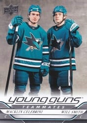 2024-25 Upper Deck Base Set Macklin Celebrini / Will Smith #499 card