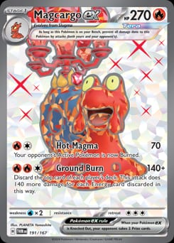 2024 Twilight Masquerade Magcargo ex #191 card