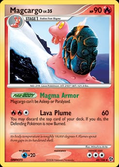 2008 Great Encounters Magcargo #45 card