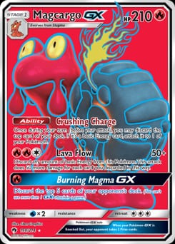 2018 Lost Thunder Magcargo-GX #198 card