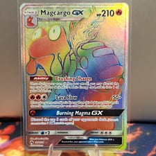 2018 Lost Thunder Magcargo-GX #218 card