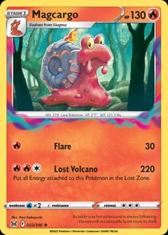 2022 Lost Origin Magcargo #22 card