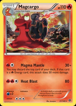 2014 XY Magcargo #21 card