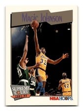 1991 Hoops Magic Johnson #473 card