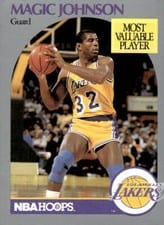 1991 Hoops Superstars Magic Johnson #48 card