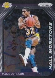 2018-19 Panini Prizm Hall Monitors Magic Johnson #1 card