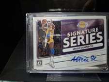 2020-21 Donruss Optic Signature Series Magic Johnson #SS-MJO card