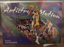 2021-22 Panini Court Kings Artistry in Motion Magic Johnson #21 card