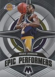 2021-22 Panini Mosaic Epic Performers Magic Johnson #16 card